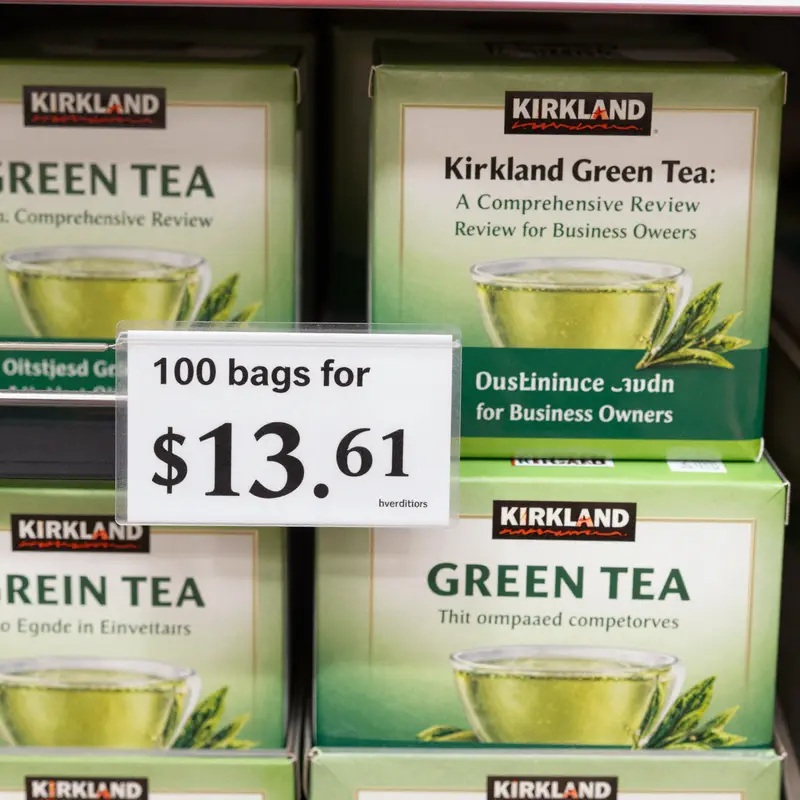 Kirkland Signature Organic Green Tea: A warm consumer experience.