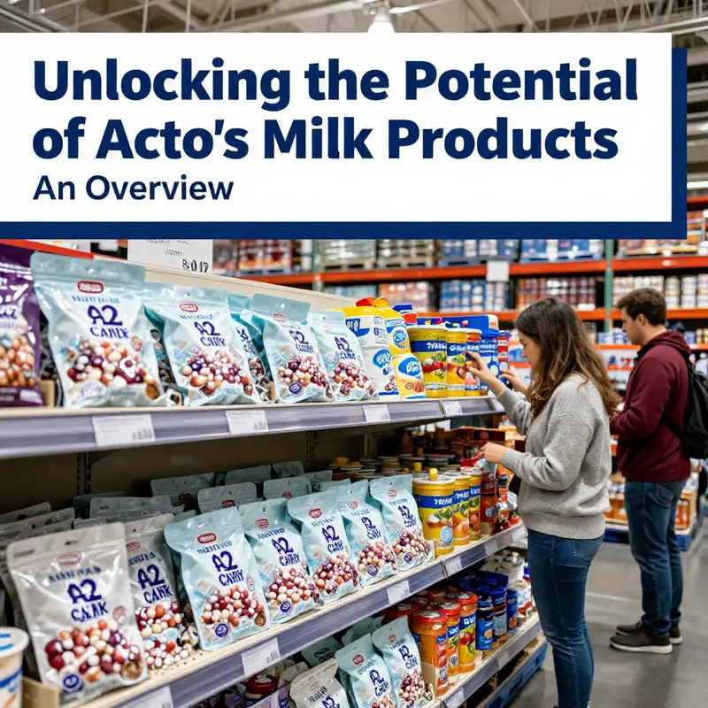 A display of Costco’s A2 Milk Candy, showcasing its appealing packaging and market positioning.