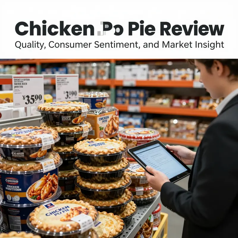 Freshly baked Costco-style chicken pot pie showcasing its golden crust and chunky filling, symbolizing ingredient quality.