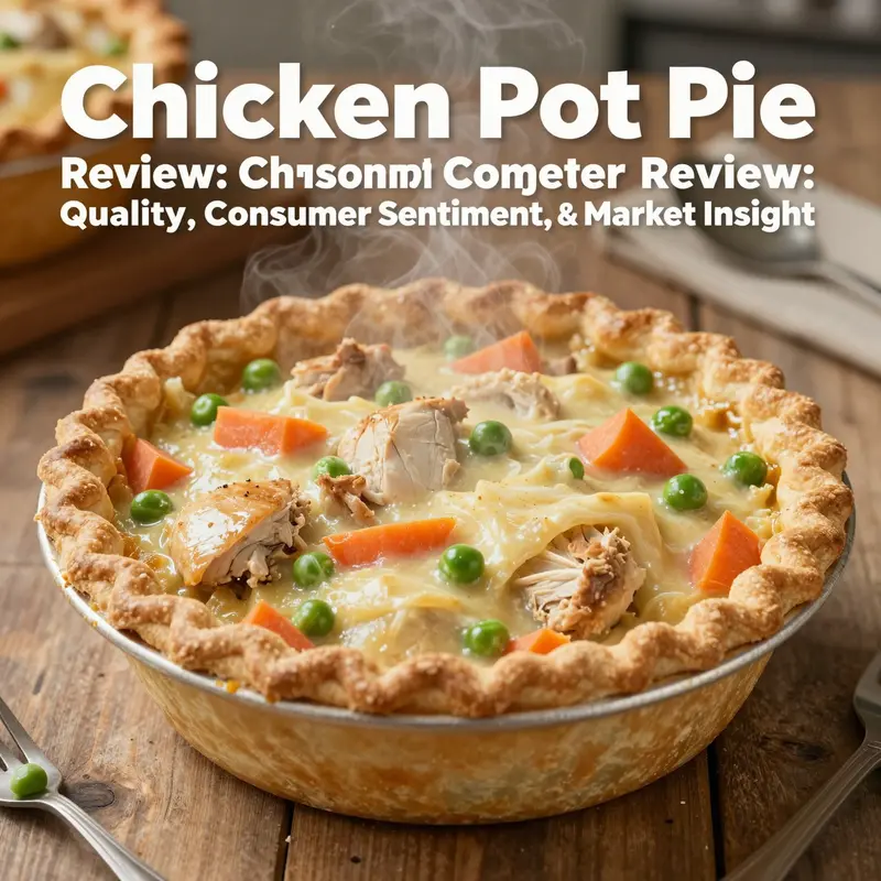 Freshly baked Costco-style chicken pot pie showcasing its golden crust and chunky filling, symbolizing ingredient quality.