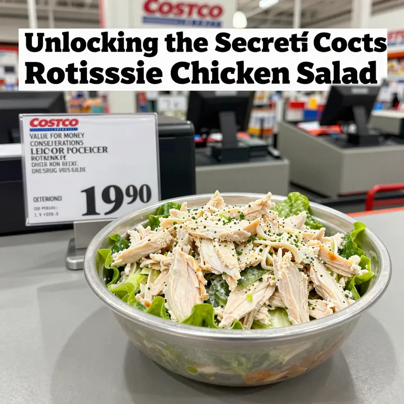 An appealing display of Costco’s Rotisserie Chicken Chef Salad highlighting its fresh and vibrant ingredients.