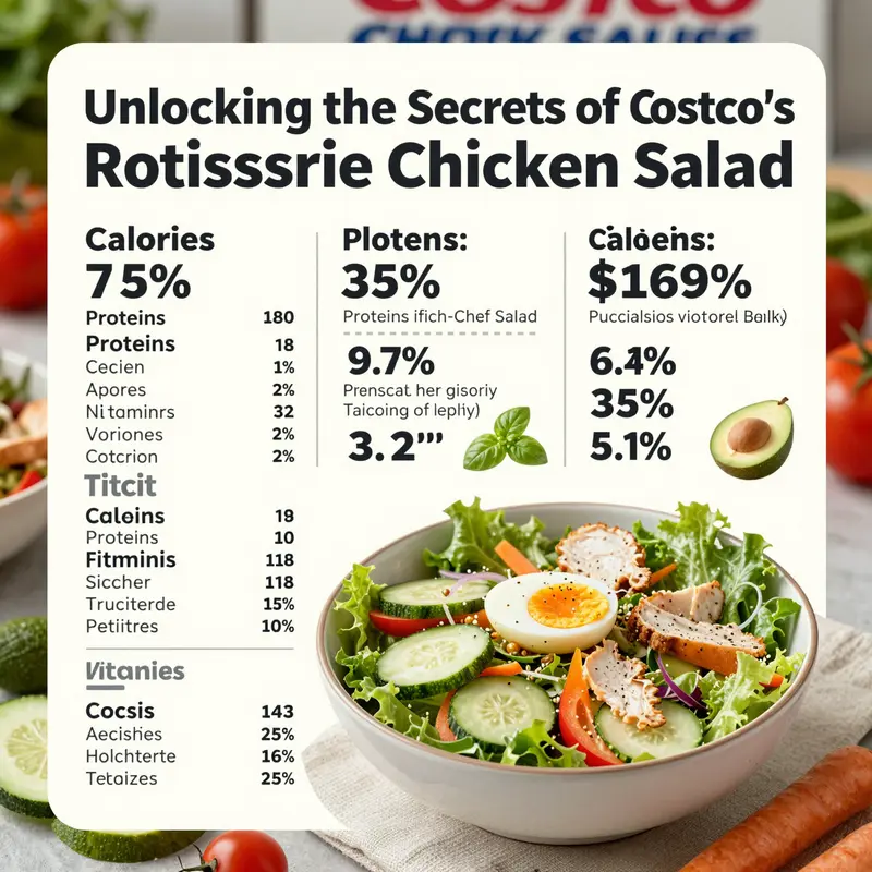 An appealing display of Costco’s Rotisserie Chicken Chef Salad highlighting its fresh and vibrant ingredients.