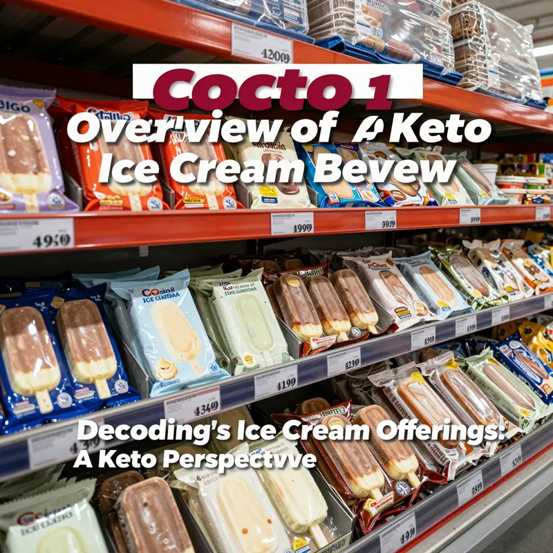 Overview of Costco’s ice cream offerings, showcasing potential keto-friendly selections and traditional options.