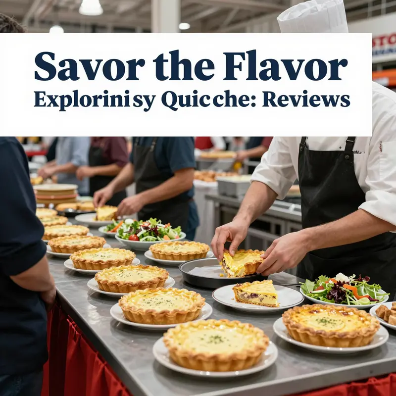 An appealing assortment of Costco quiches that highlights their popularity among consumers.