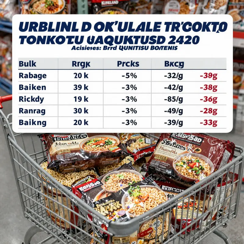 Kirkland Signature Tonkotsu Ramen presenting its rich broth and traditional garnishments.