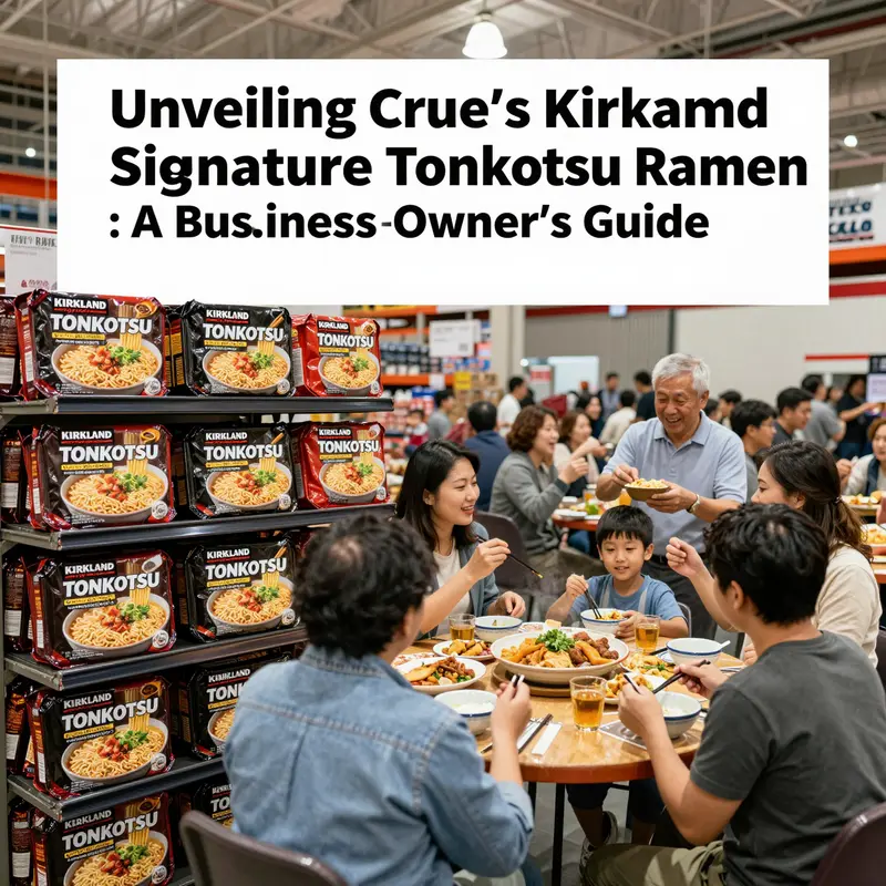 A family dining together with Costco's Tonkotsu Ramen, showcasing the communal enjoyment.
