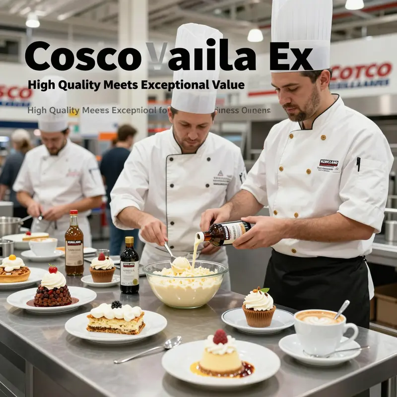 Professional chefs incorporate Costco vanilla extract in baking, dessert preparation, and coffee flavoring, demonstrating its versatile culinary uses.