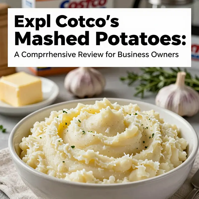A bowl of creamy mashed potatoes with ingredients in a rustic kitchen setup.