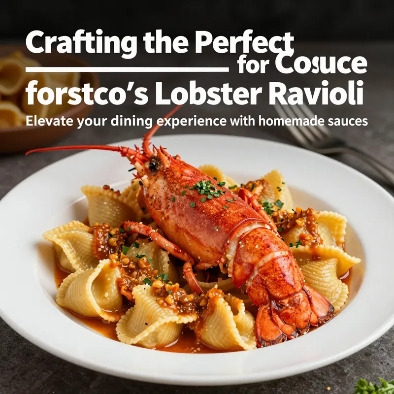 A gourmet dish of lobster ravioli beautifully presented, highlighting the allure of homemade sauces as discussed in the article.