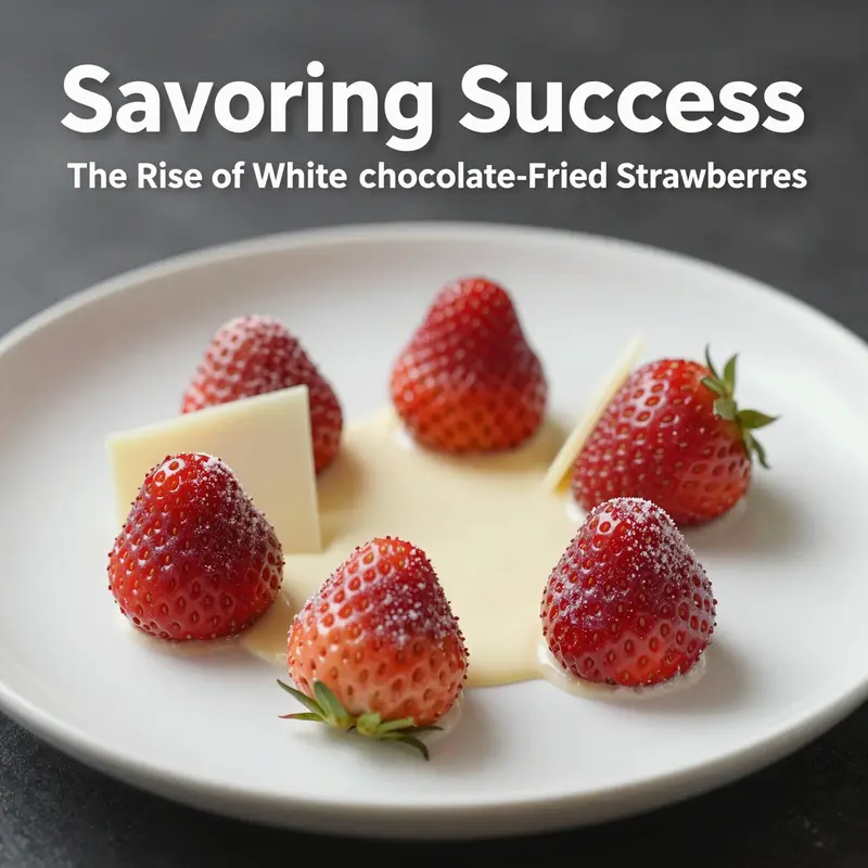 Production process of white chocolate freeze-dried strawberries highlights the coating techniques and preservation methods used.