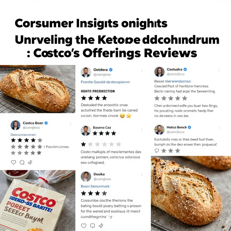 Comparative overview of Keto Cloud Bread and Costco’s traditional loaves, highlighting differences in ingredients.