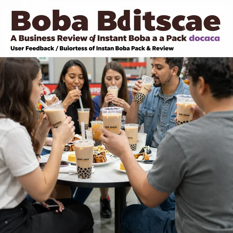 Enthusiastic people savoring bubble tea made with Instant Boba Pack.