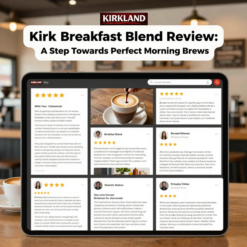 An inviting cup of Kirkland Breakfast Blend showcasing its smooth texture and rich aroma.