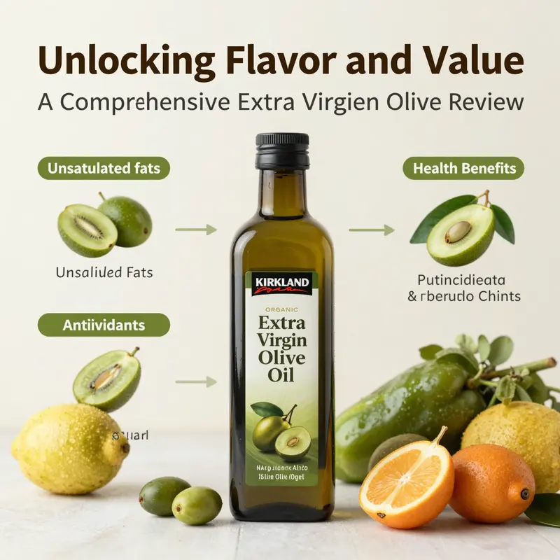 Kirkland Organic Extra Virgin Olive Oil: A testament to quality with USDA organic certification.