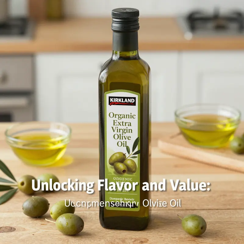 Kirkland Organic Extra Virgin Olive Oil: A testament to quality with USDA organic certification.
