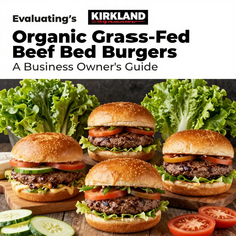 Kirkland Signature Angus Beef Burger: A juicy representation of quality beef, perfect for grilling.