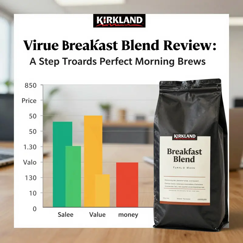 An inviting cup of Kirkland Breakfast Blend showcasing its smooth texture and rich aroma.