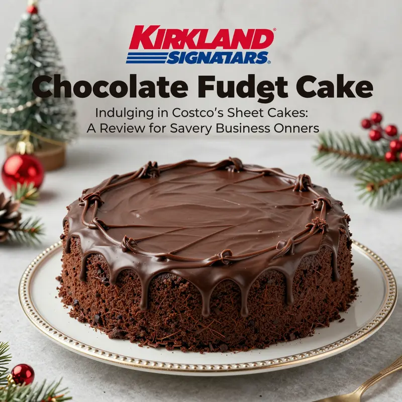 The Kirkland Signature Chocolate Fudge Cake, perfect for celebrations.
