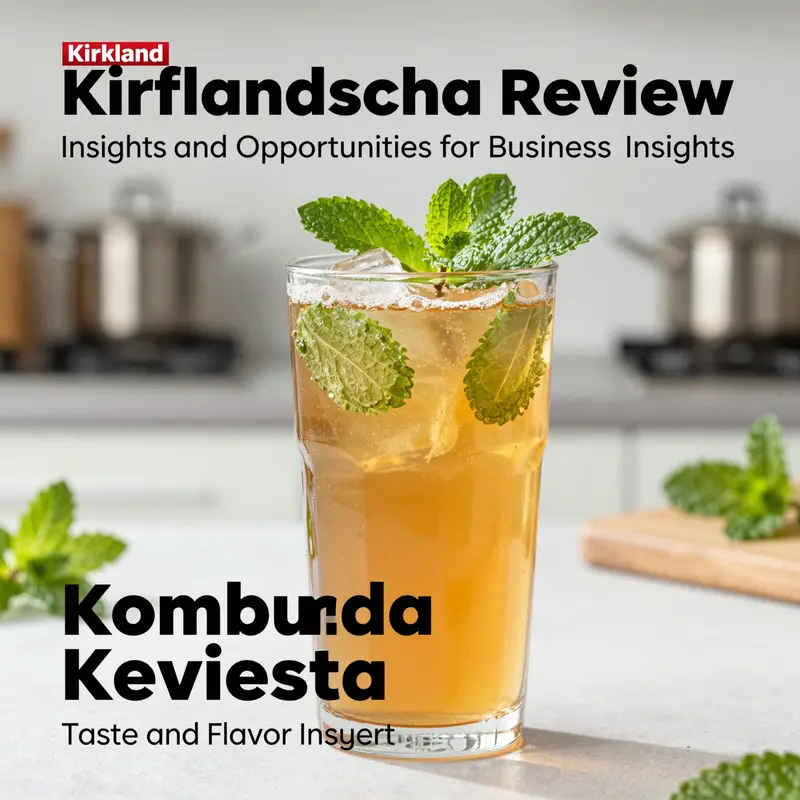 Kirkland Kombucha on display, attracting health-conscious consumers.