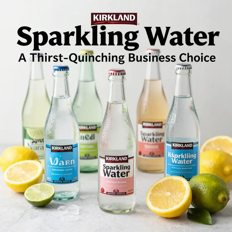 Kirkland Sparkling Water offers a variety of refreshing flavors, ideal for enhancing customer choices.