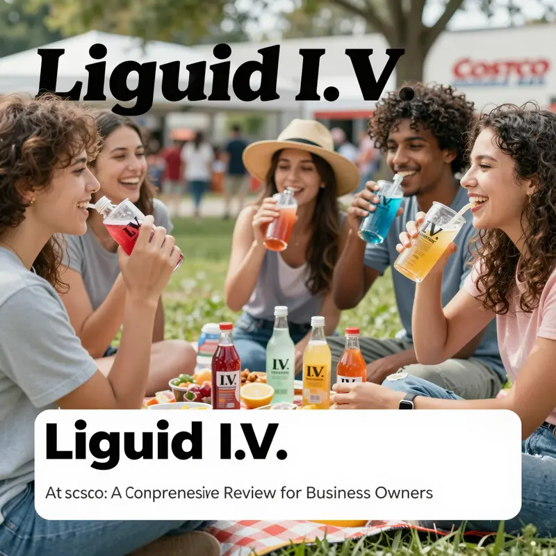 Liquid I.V. Hydration Multipliers prominently displayed at Costco, showcasing competitive pricing and bulk options.