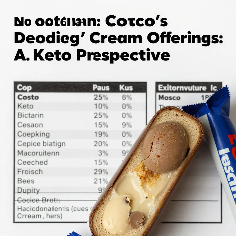 Overview of Costco’s ice cream offerings, showcasing potential keto-friendly selections and traditional options.