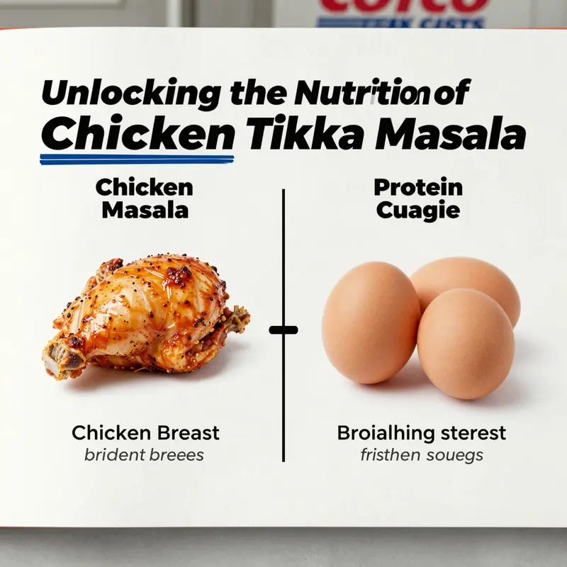 A portion of Costco Chicken Tikka Masala, illustrating its caloric content.