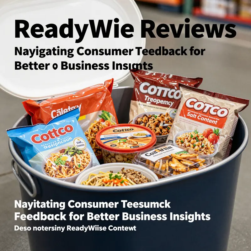 A depiction of the variety of meals contained in a ReadyWise emergency food bucket.