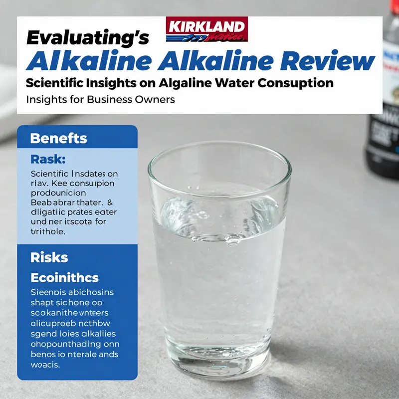 A health warning related to alkaline water consumption, emphasizing the need for caution.