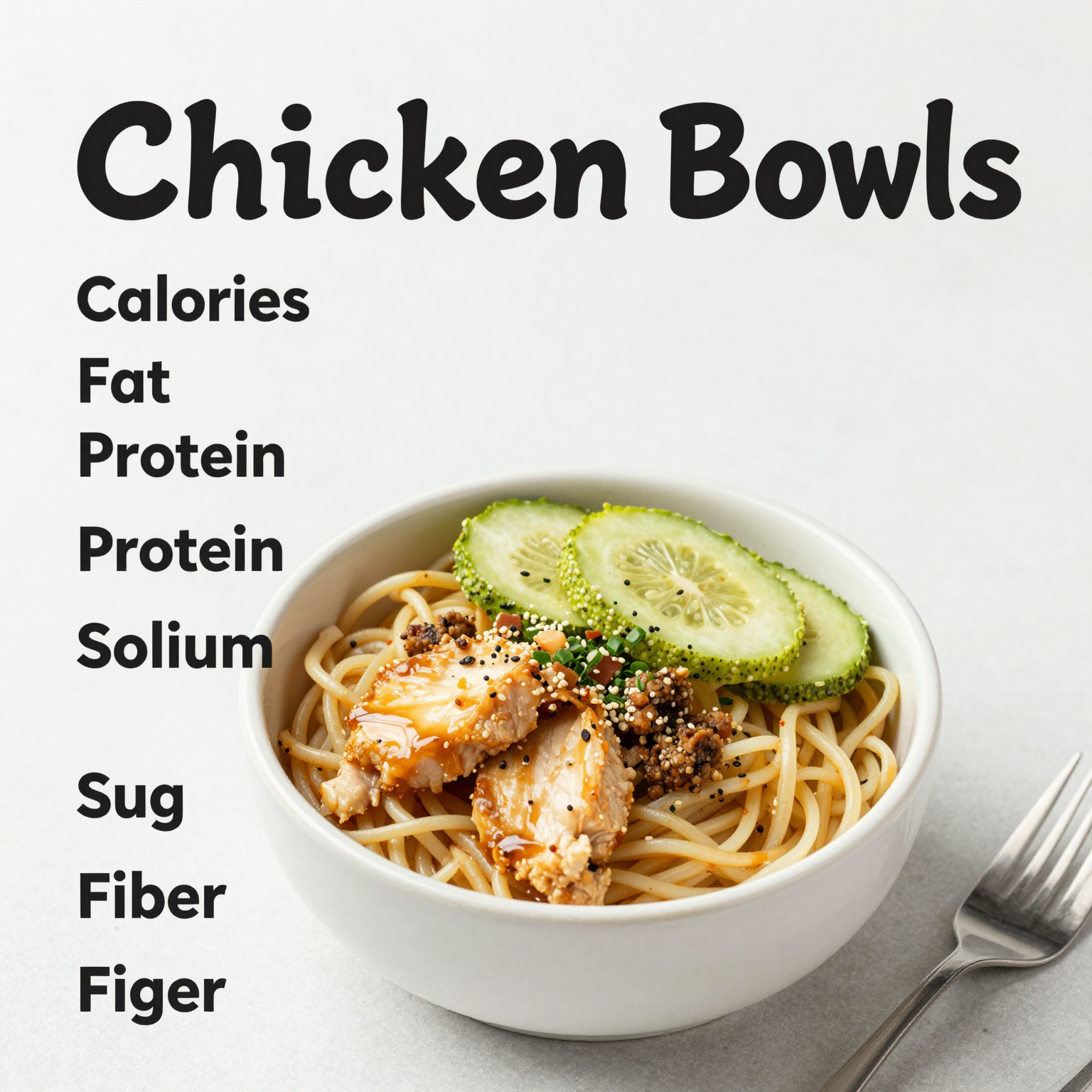 Nutritional Chart for Costco Chicken Bowls