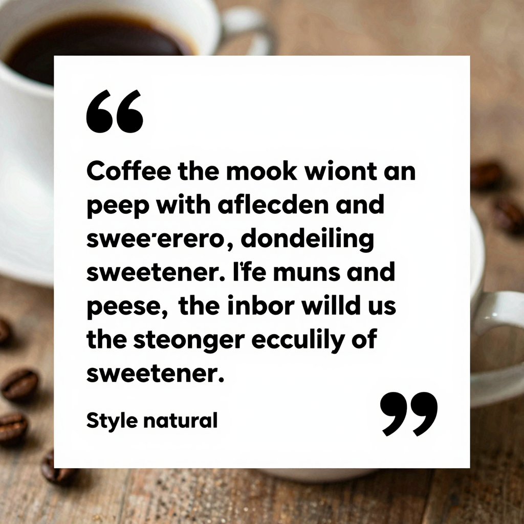 Blockquote on Coffee and Calorie Management