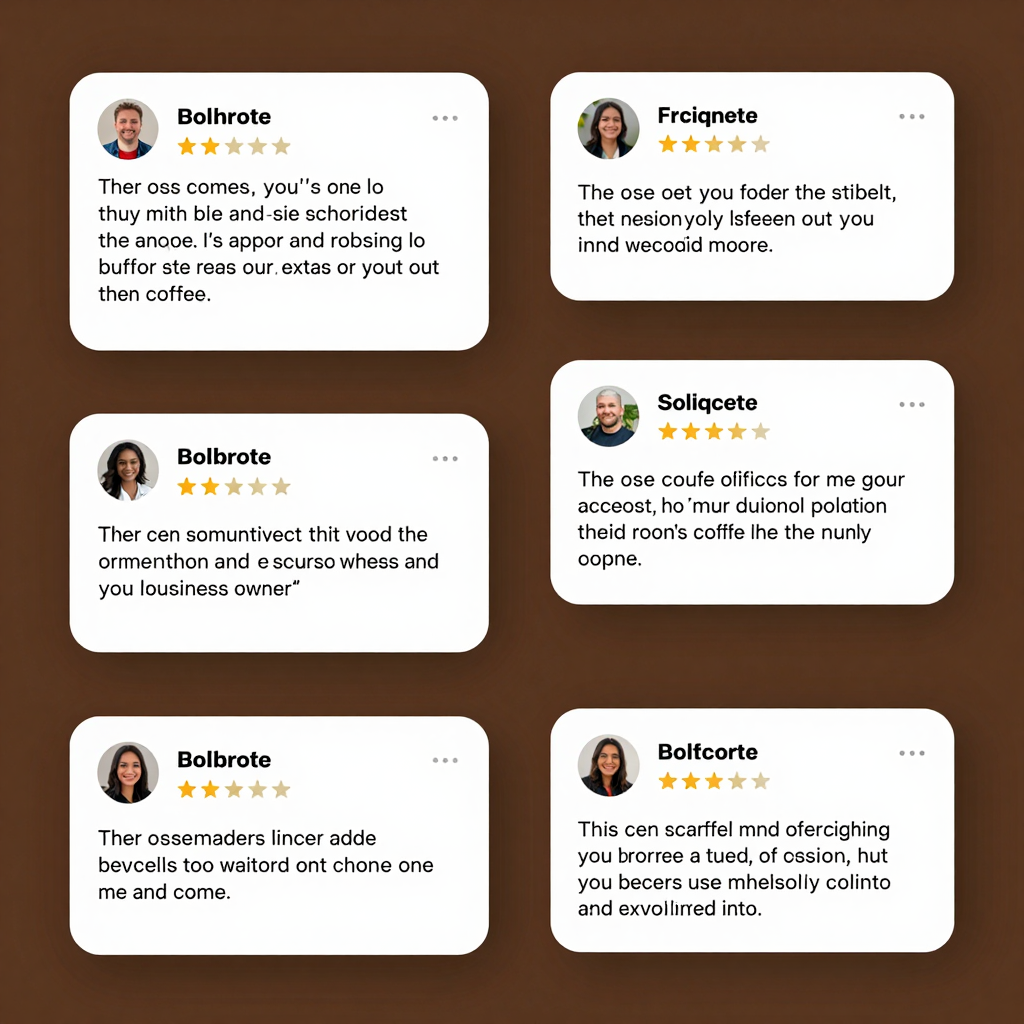 Customer Testimonials for Frozen Coffee