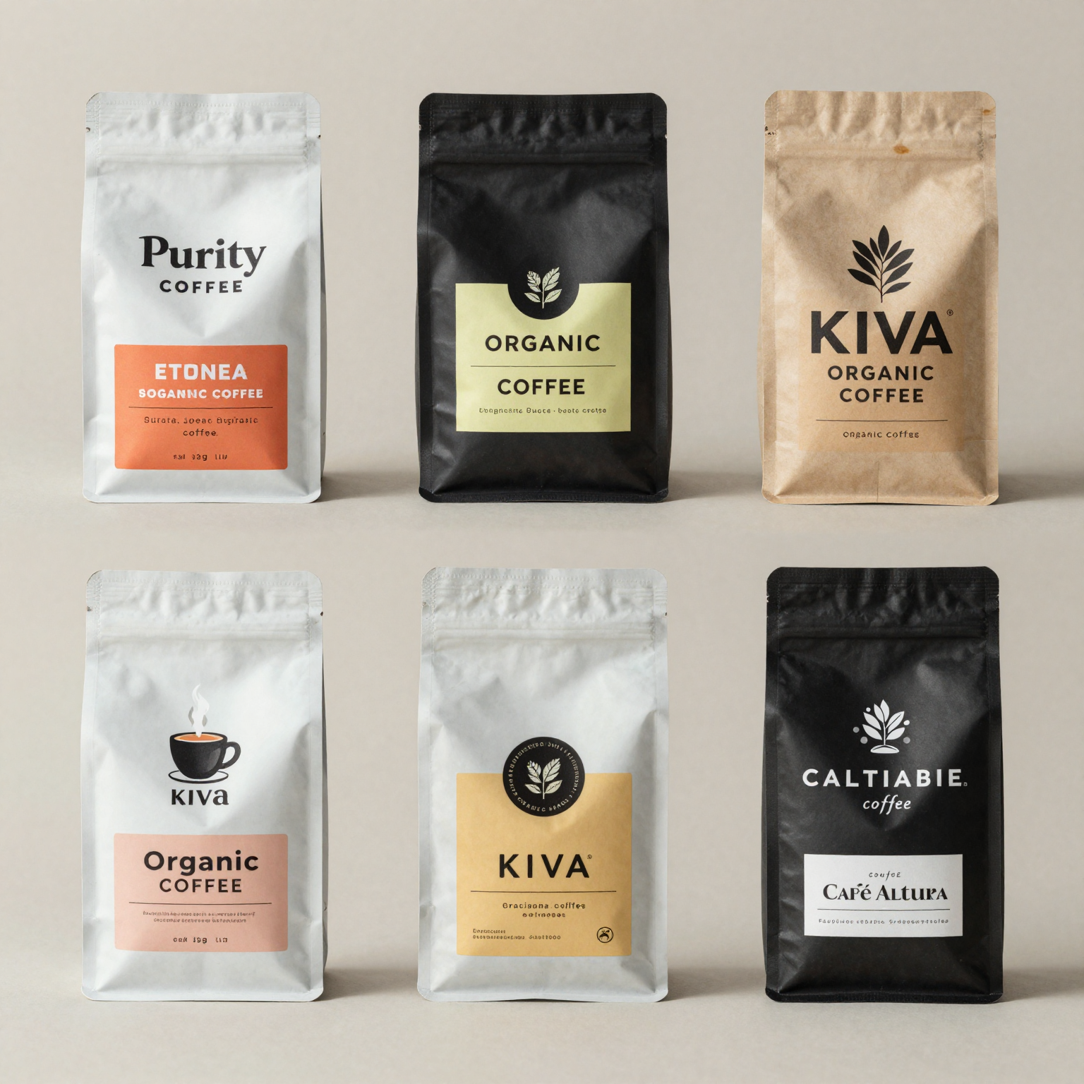 Popular Organic Coffee Brands Collage