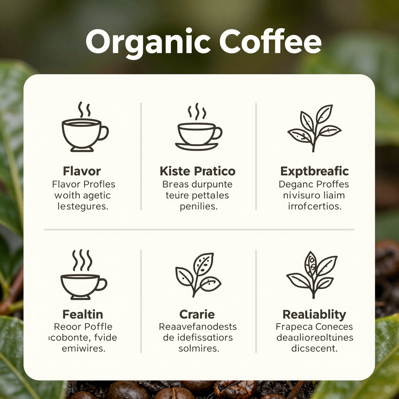 Organic Coffee Benefits Infographic