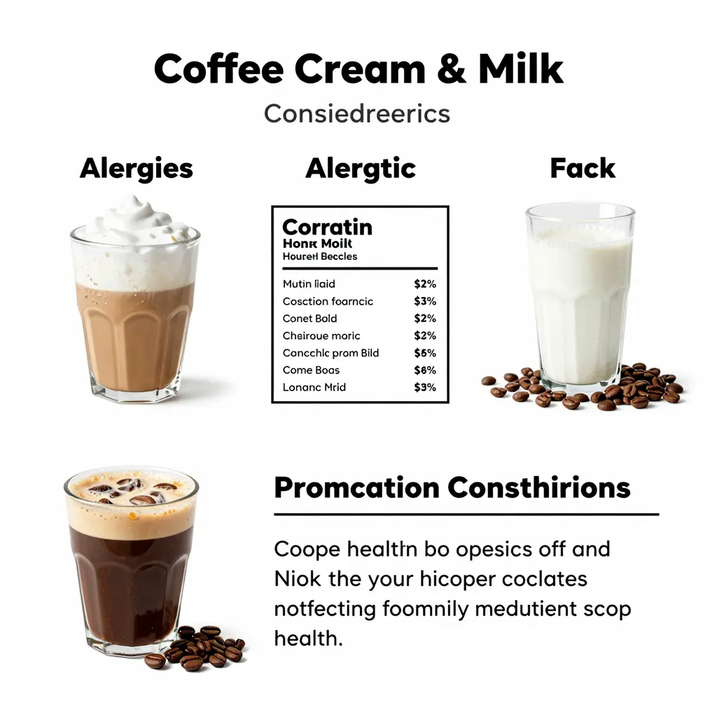 Health Considerations for Coffee Cream and Milk