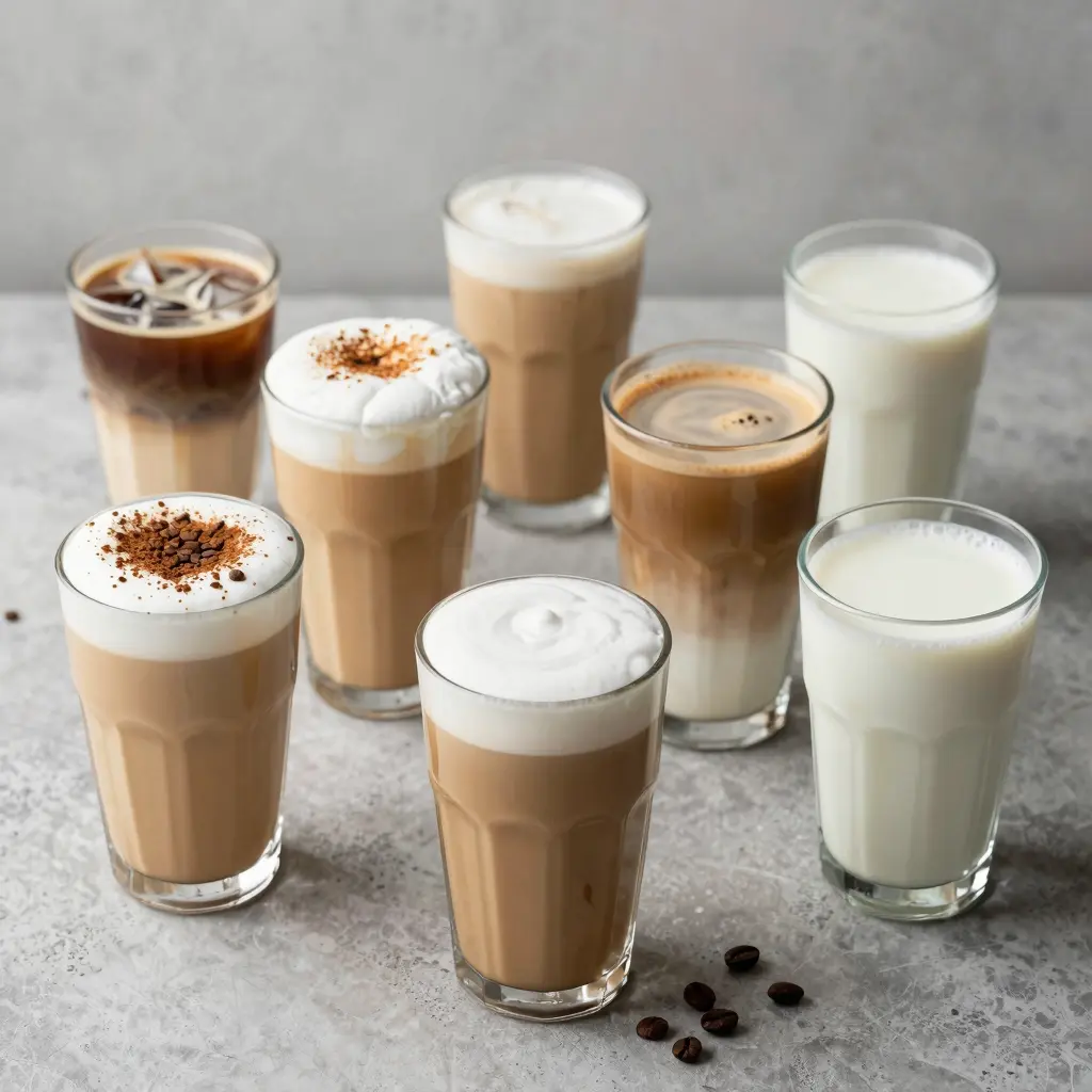 Variety of Coffee Beverages