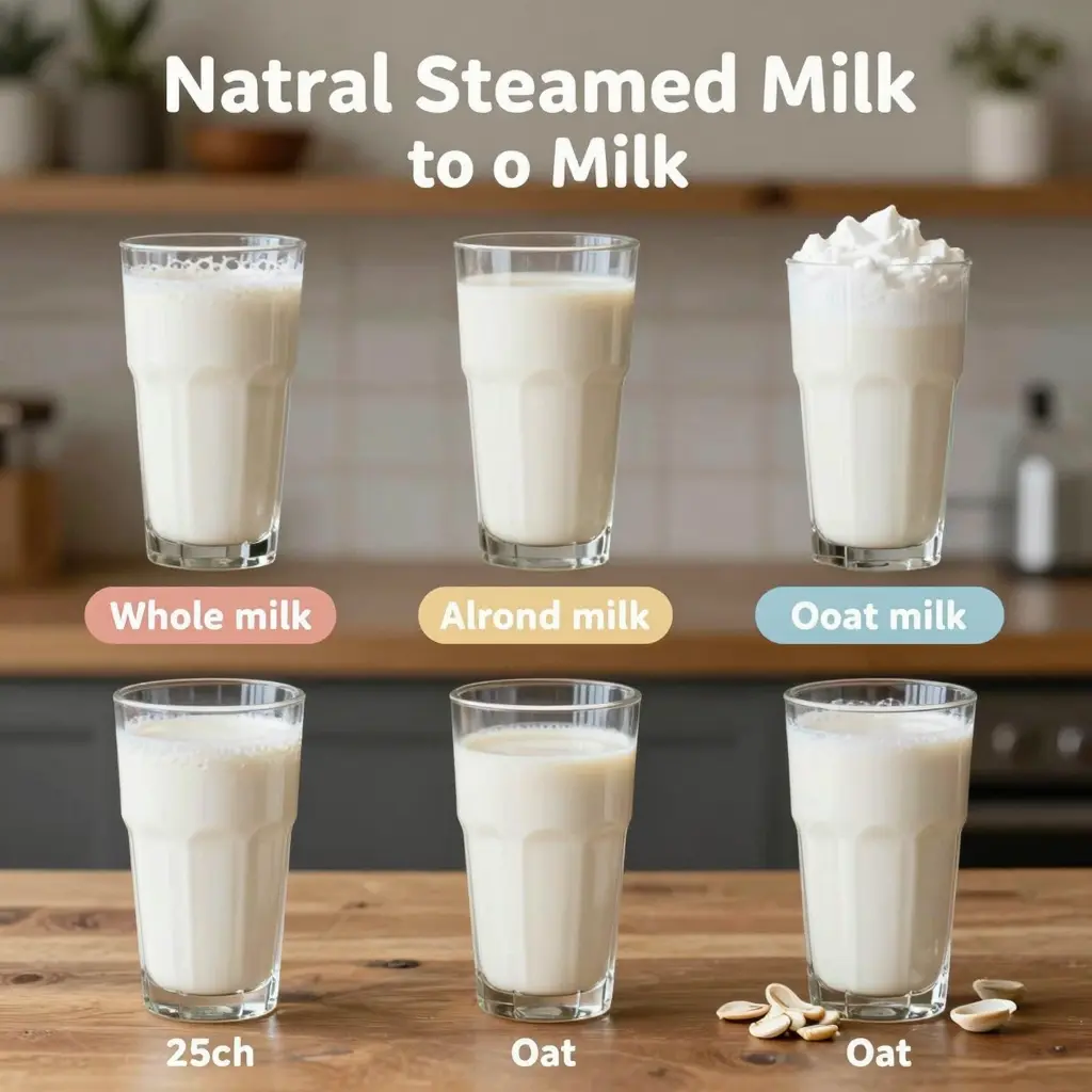 Comparison of Steamed Milk Types