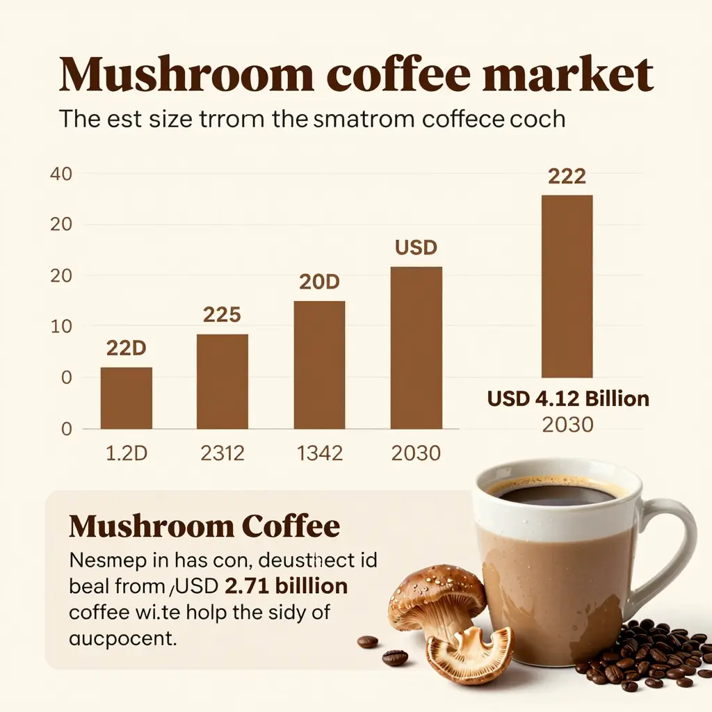 Mushroom Coffee Market Trends Infographic