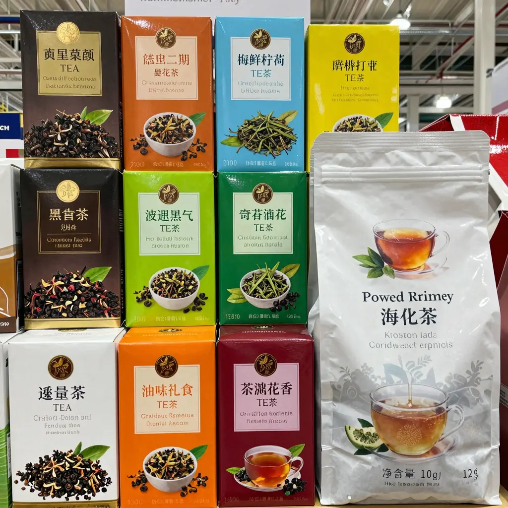 Variety of teas at Costco
