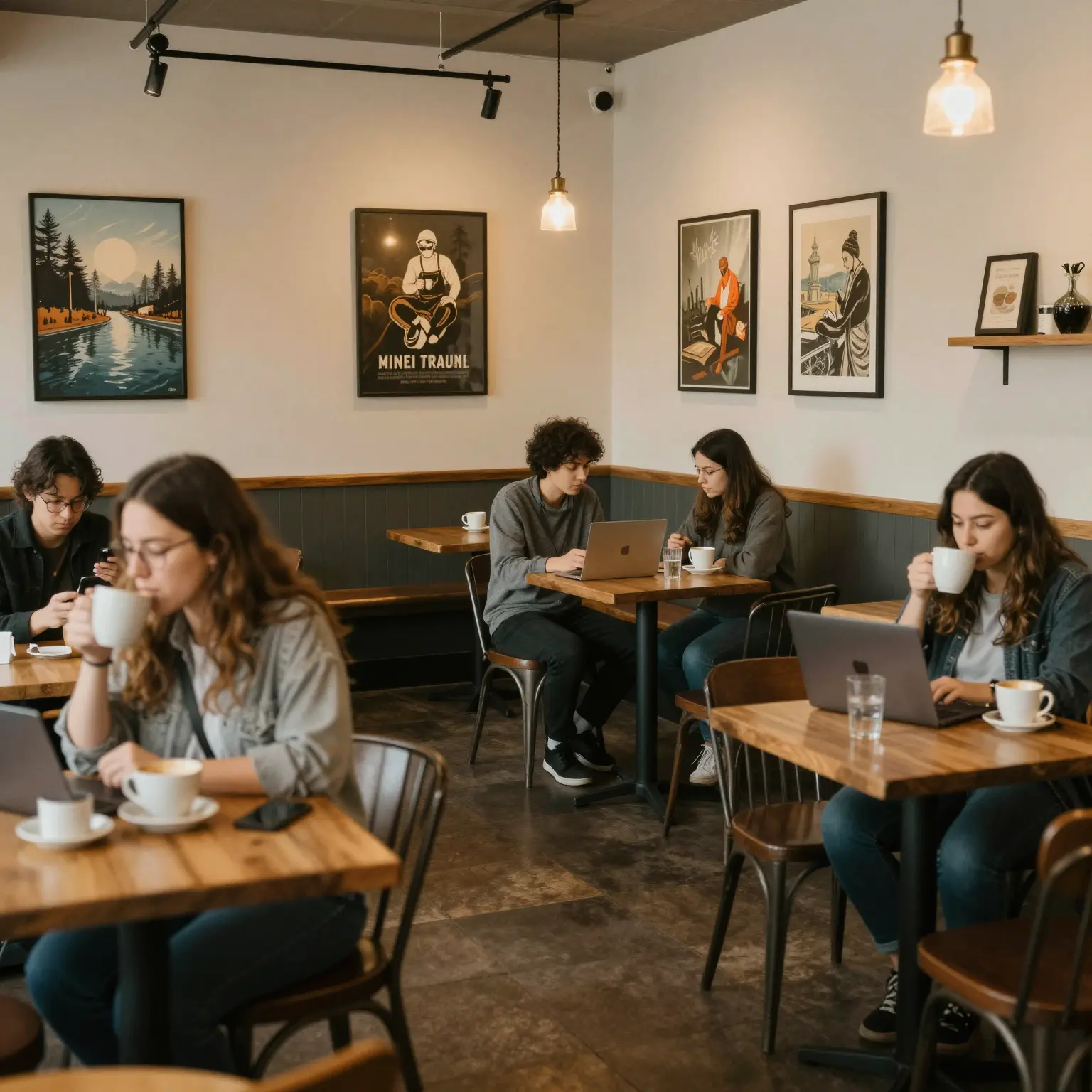 A cozy coffee shop in Kirkland, Washington.